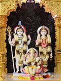 Bhagwan Shri Shankar, Shri Parvatiji and Shri Ganeshji